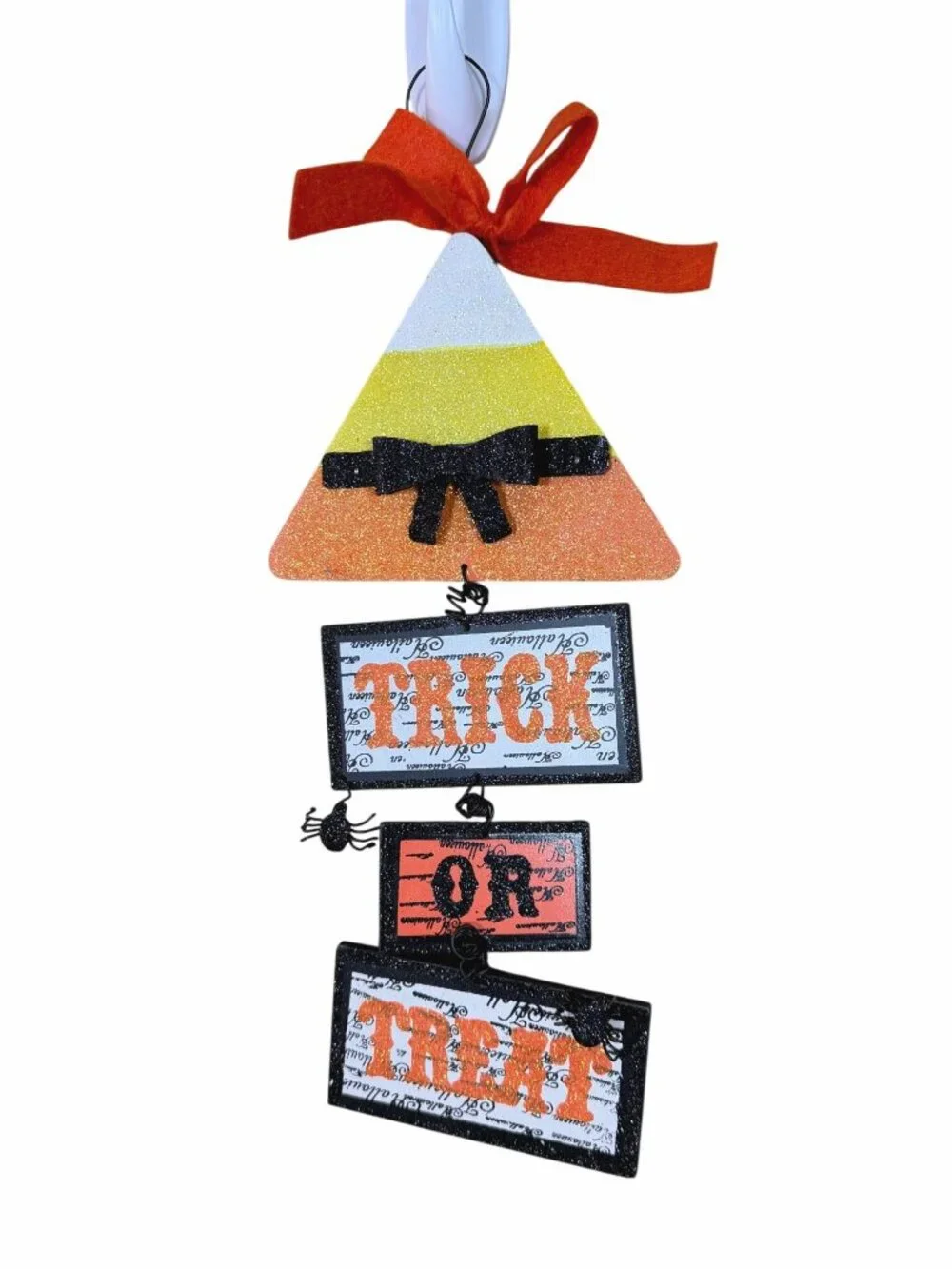 Lot of Six Halloween & Witch Theme Household Decor with Glitter Accents